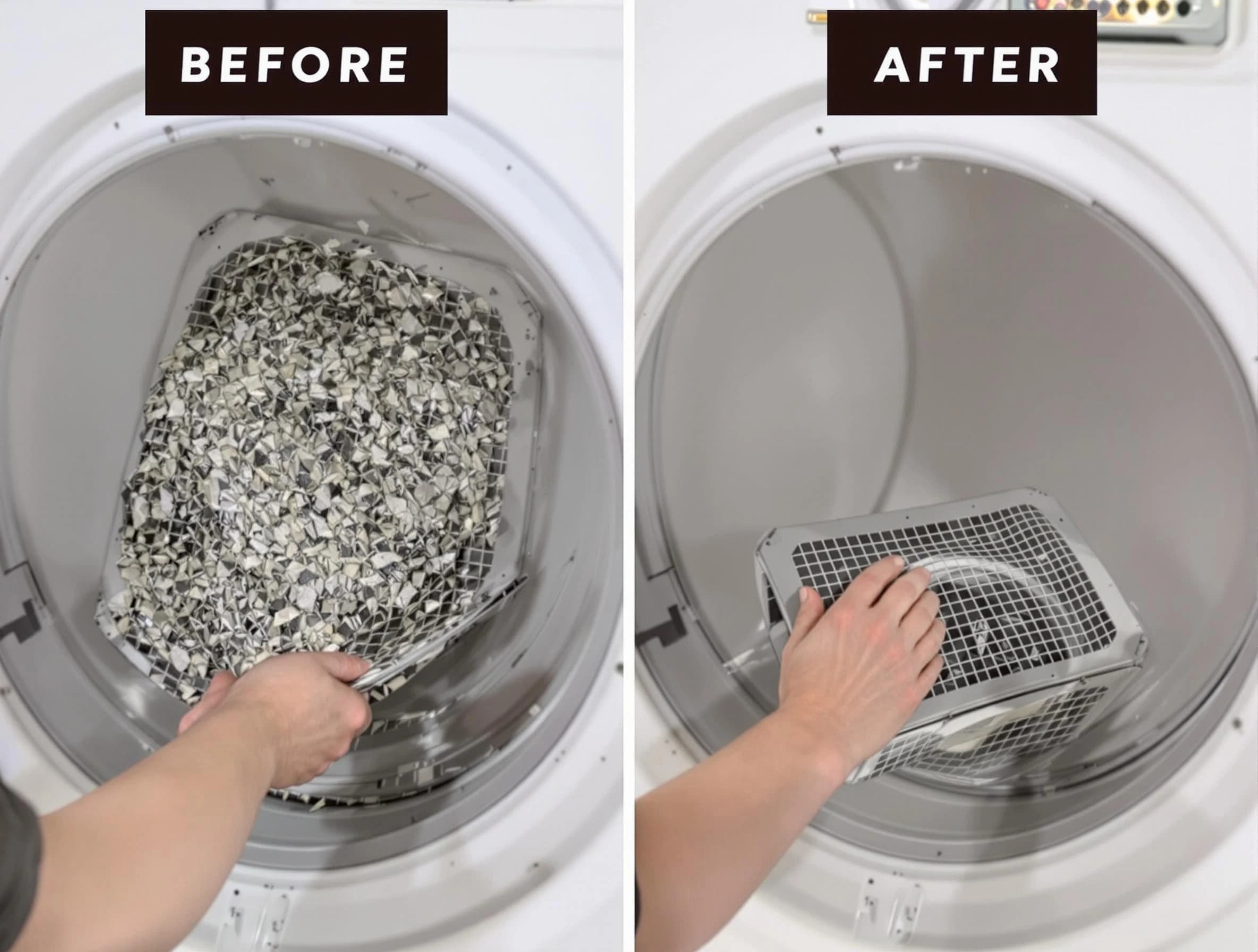 Professional lint trap cleaning by Nashville Dryer Vent Cleaning in Nashville
