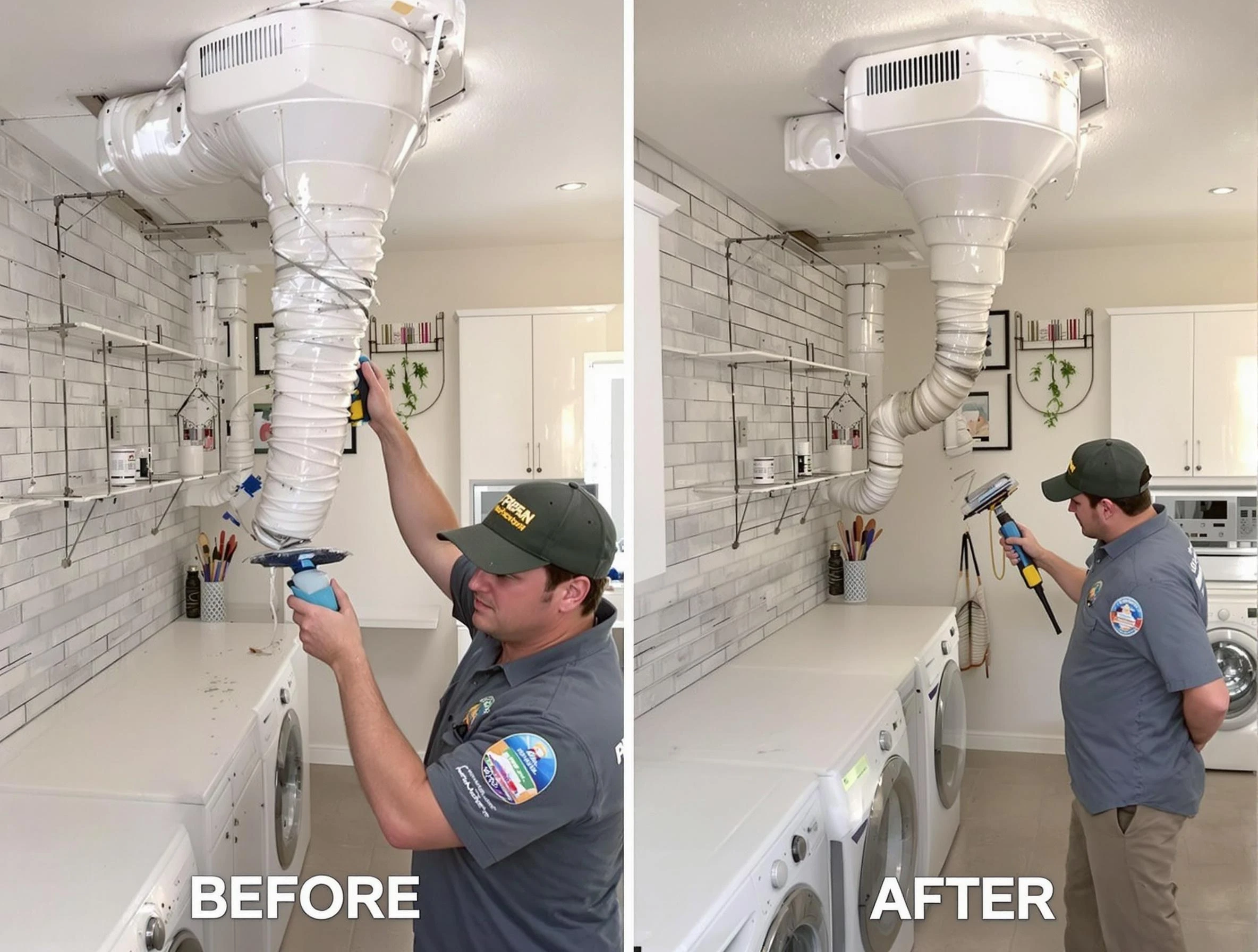 Professional dryer exhaust vent cleaning by Nashville Dryer Vent Cleaning in Nashville