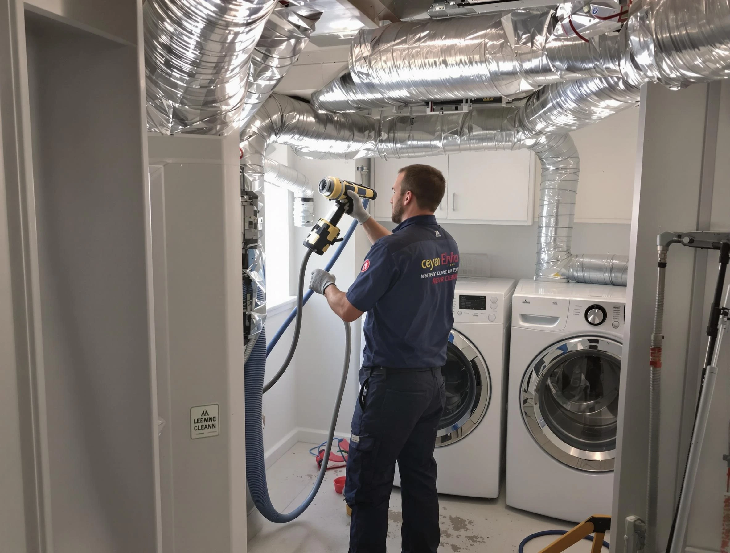 Nashville Dryer Vent Cleaning specialist using advanced equipment for thorough duct cleaning in Nashville
